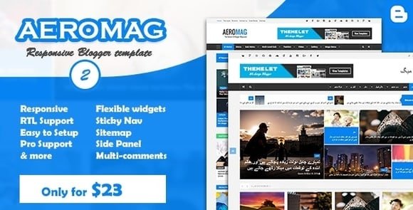 AeroMag News & Magazine Responsive Blogger Template