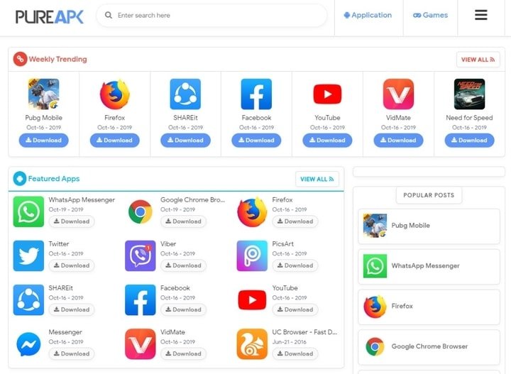 Apps or Software Blogger Template Download Pure APK