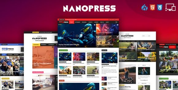 Nanopress WordPress Responsive Blog and Magazine Theme