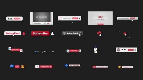 Youtube Subscriber Pack Videohive After Effects Animation