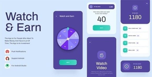 Watch And Earn - Android App Source Code Nulled