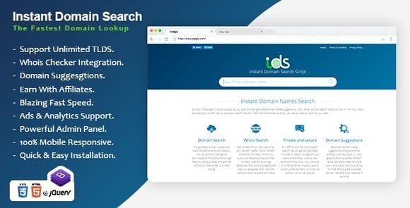 Instant Domain Search Script Nulled PHP