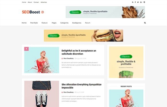 SeoBoost Best SEO Optimized Blogger Template