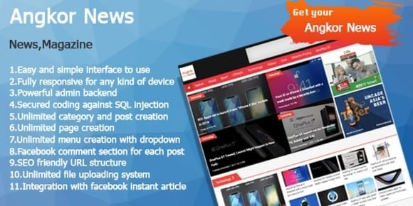 Angkor News - News CMS PHP Script - Codester Nulled Script