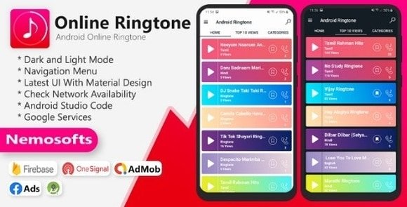 Android Online Ringtone App Source Code