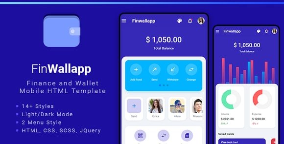 Finwallapp Mobile HTML Template Download