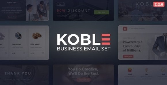 Koble Business Email Set HTML Email Template