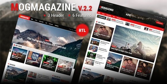Mogtemplates MogMagazine Template For Blogger