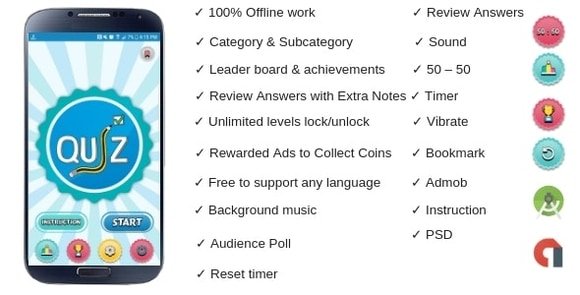 Offline Quiz By WRTeam Android Apps Source Code