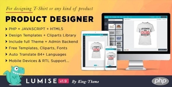Product Designer for PHP Standalone Lumise Nulled