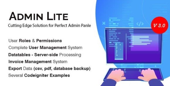Admin Lite PHP Admin Panel User Management Nulled