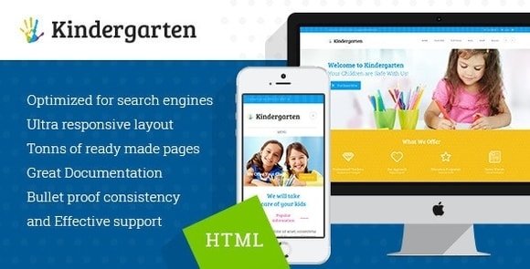 Kindergarten Children HTML Theme Download