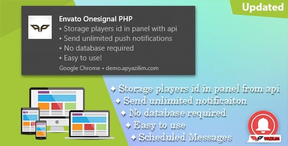 OneSignal PHP Push Notification Panel Script