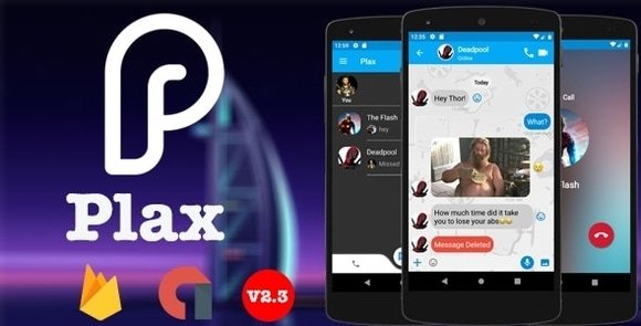 Plax Android Chat App with Voice Video Calls App Source Code