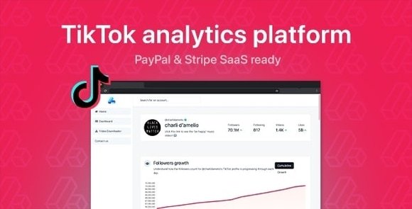 phpStatistics TikTok Analytics Platform SAAS Ready Nulled PHP Script