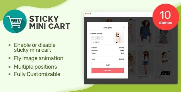 Sticky Mini Cart For WooCommerce WordPlress Plugin