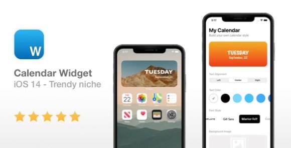 Calendar Widget NEW iOS 14 Widget App Source Code