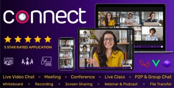 Connect Live Video and Chat Messaging, Live Class PHP Script