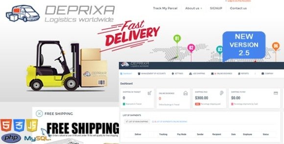 Courier Deprixa Logistics Worldwide PHP Script