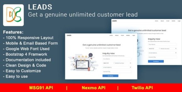 LEADS Get a Genuine Unlimited Customer Lead PHP Script