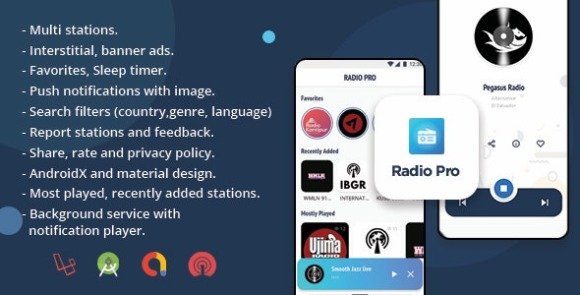 Radio Pro Multi-station Radio App with Admin Panel Source Code
