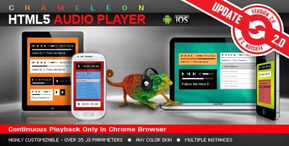 Chameleon HTML5 Audio Player Download