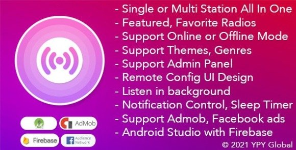 XRadio Best Radio Template For Android App Source Code