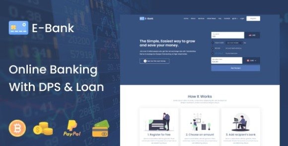 E-Bank Complete Online Banking System With DPS and Loan PHP Script