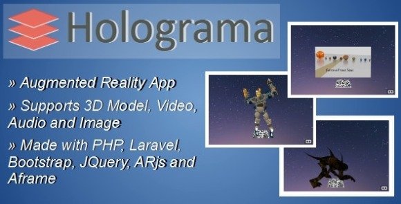 Holograma Augmented Reality Builder App PHP Script