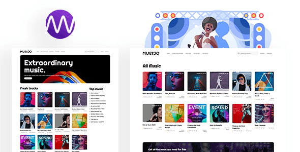 MUSICO Premium Music Download System with Website Script