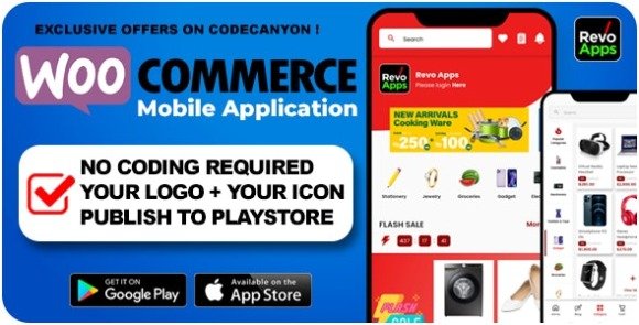 Revo Apps Woocommerce Flutter E-Commerce Full App Android iOS Source Code