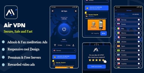Air VPN Android App Source Code Free Download