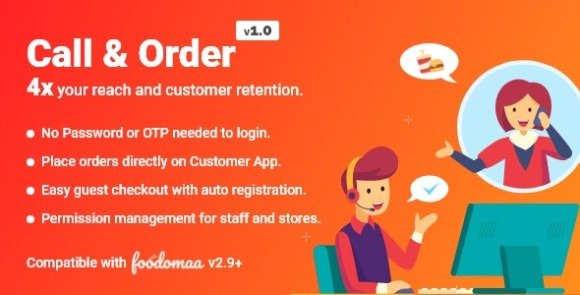 Call and Order Module for Foodomaa Addon