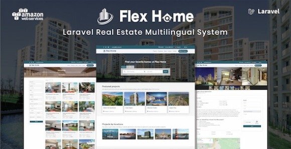 Flex Home Laravel Real Estate Multilingual System Nulled Script