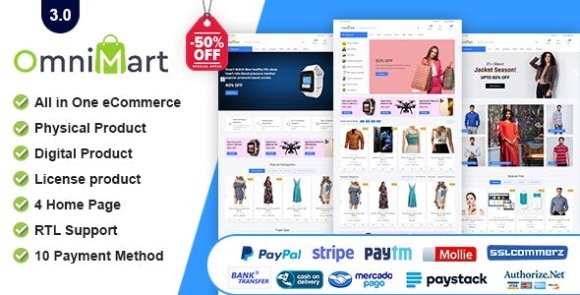 OmniMart eCommerce Shopping Platform Nulled PHP Script