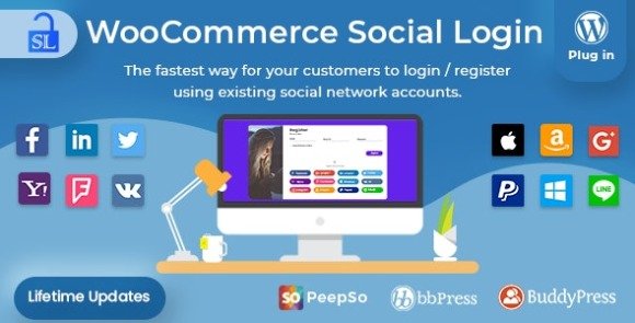 Social Login WordPress and WooCommerce Plugin