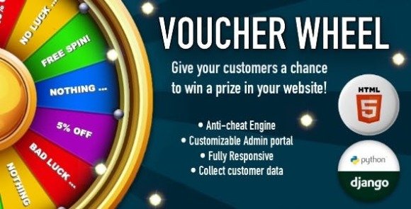 Voucher Wheel Engage and Give Prizes to your Customers Script