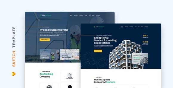 Axial Construction Company Website Template Download