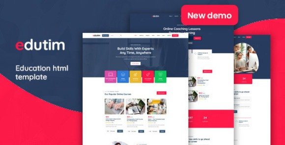 Edutim Education LMS HTML Template Download