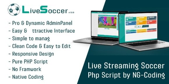 Live Stream Soccer CMS Football Live Score PHP Script