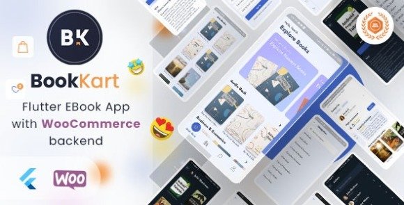 Bookkart Flutter Ebook Reader App For Wordpress with WooCommerce