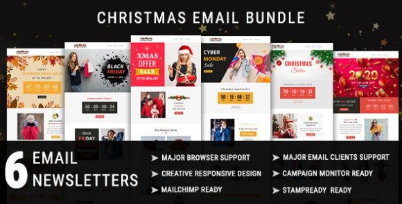 Christmas Responsive Email Newsletter Template Download