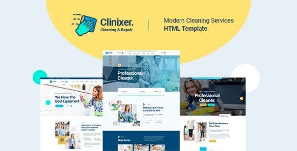 Cleanixer Cleaning Services HTML5 Template Download