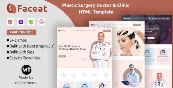 Faceat Plastic Surgery Doctor & Clinic HTML Template Download