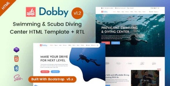 Dobby Swimming and Scuba Diving HTML Template