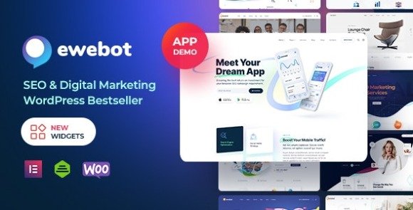 Ewebot SEO Marketing Digital Agency WordPress Theme Download