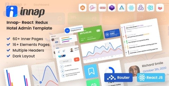 Innap React Redux Hotel Admin Template Download