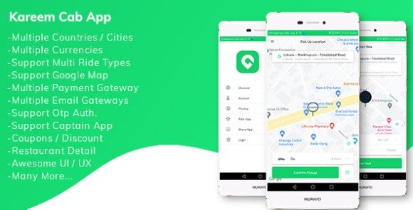 Kareem Taxi App Cab Booking Solution Admin Panel Source Code