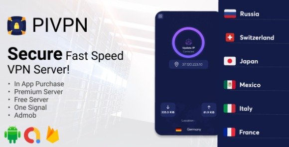 PIVPN Fast Speed Proxy VPN App Source Code