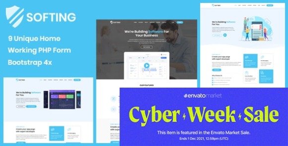 Softing Software Landing Page HTML Template Download